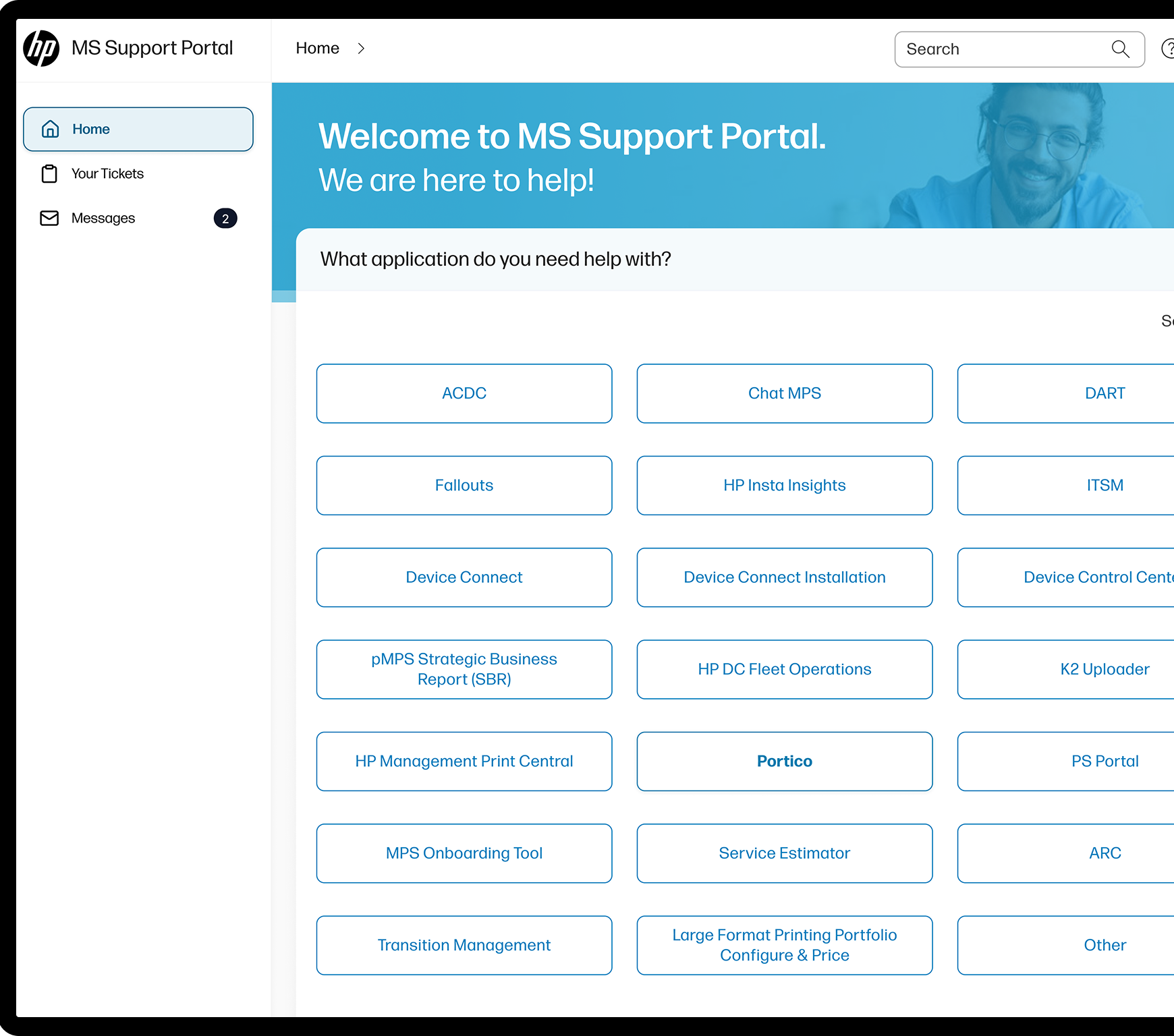 MS Support Portal